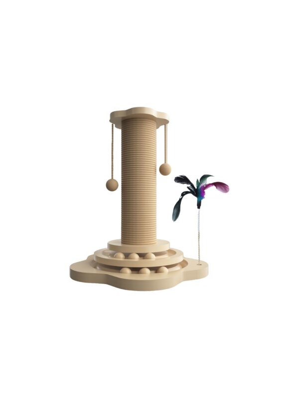 New Zealand pine cat scratch post